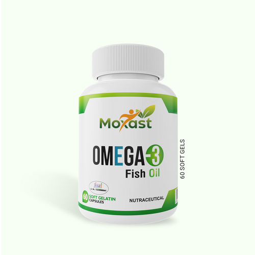 Moxast Omega-3 Fish Oil - 60 Soft Gels