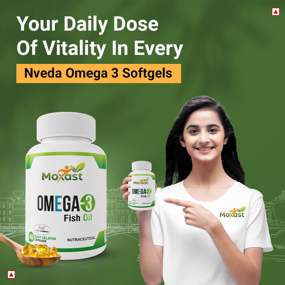 Moxast Omega-3 Fish Oil - 60 Soft Gels